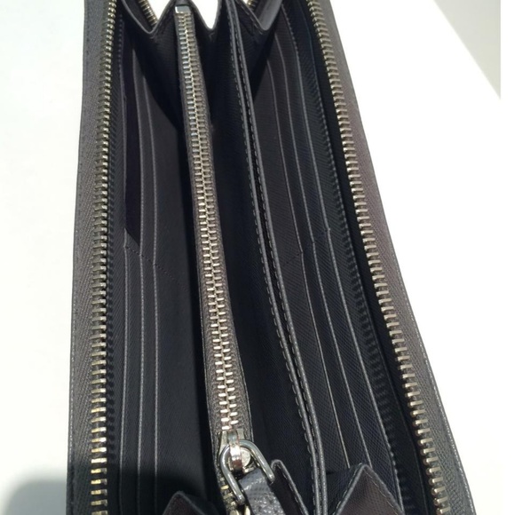 Prada Saffinao Leather Zip Around Leather Wallet - Picture 7 of 7